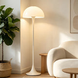Lampadaire champignon blanc moderne LED dimmable pour salon