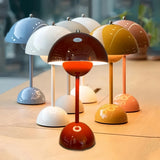 Lampe de table champignon sans fil scandinave LED dimmable pour chevet