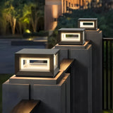Lampe solaire de pilier carrée moderne LED IP65 pour jardin