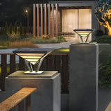 Lampe solaire pour pilier conique moderne LED IP65 de jardin