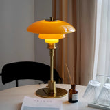 Lampe de table vintage design en verre et métal pour chevet