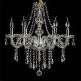 Lustres en cristal transparent style européen pour salon
