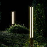 Borne lumineuse extérieure cylindrique LED moderne IP65 pour jardin