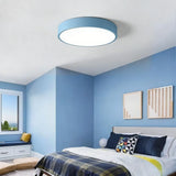 Plafonnier rond LED scandinave macaron dimmable pour chambre