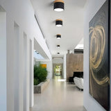 spot LED de plafond cylindrique macaron scandinave dimmable pour couloir