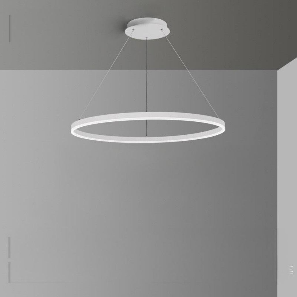 Suspension Anneau LED Minimaliste Aluminium Dimmable Salle À Manger