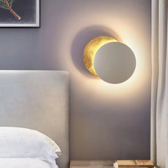 Applique Murale Ronde Design Contemporain Rotative Pour Chevet