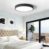 Plafonnier rond LED scandinave macaron dimmable pour chambre