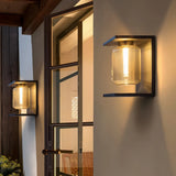 Applique solaire extérieure LED en verre moderne IP65 pour entrée