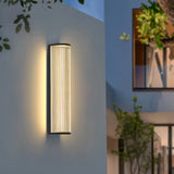 Applique murale exterieure solaire semi cylindrique moderne LED IP65 pour porche