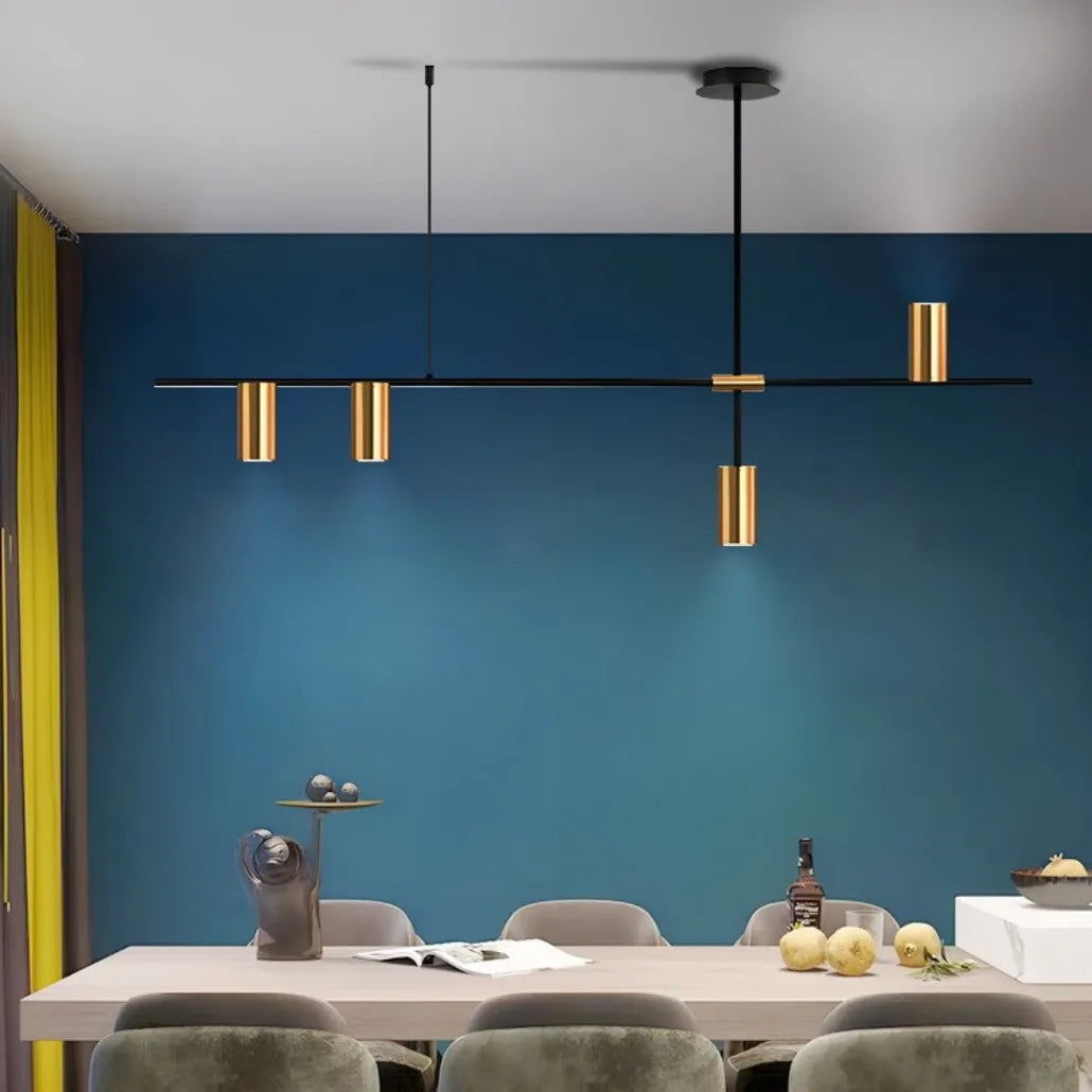 Suspension Minimaliste LED Dimmable En Métal Pour Salle À Manger