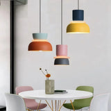 Suspension macaron color block scandinave hauteur réglable salle à manger