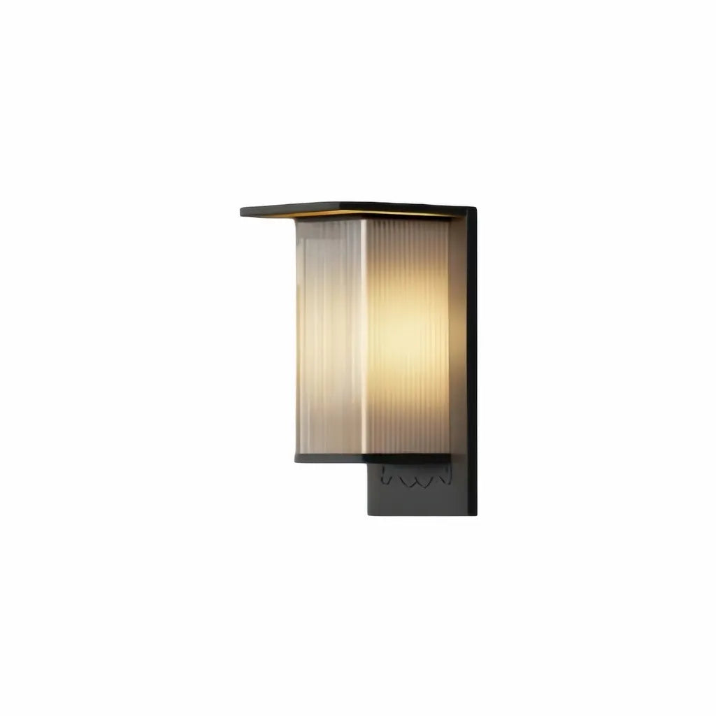 Applique murale extérieure solaire LED rectangulaire moderne IP65 pour porche