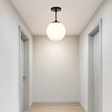 Plafonnier Boule de Verre LED Moderne pour Couloir