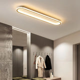 Plafonnier LED ovale pour couloir moderne dimmable
