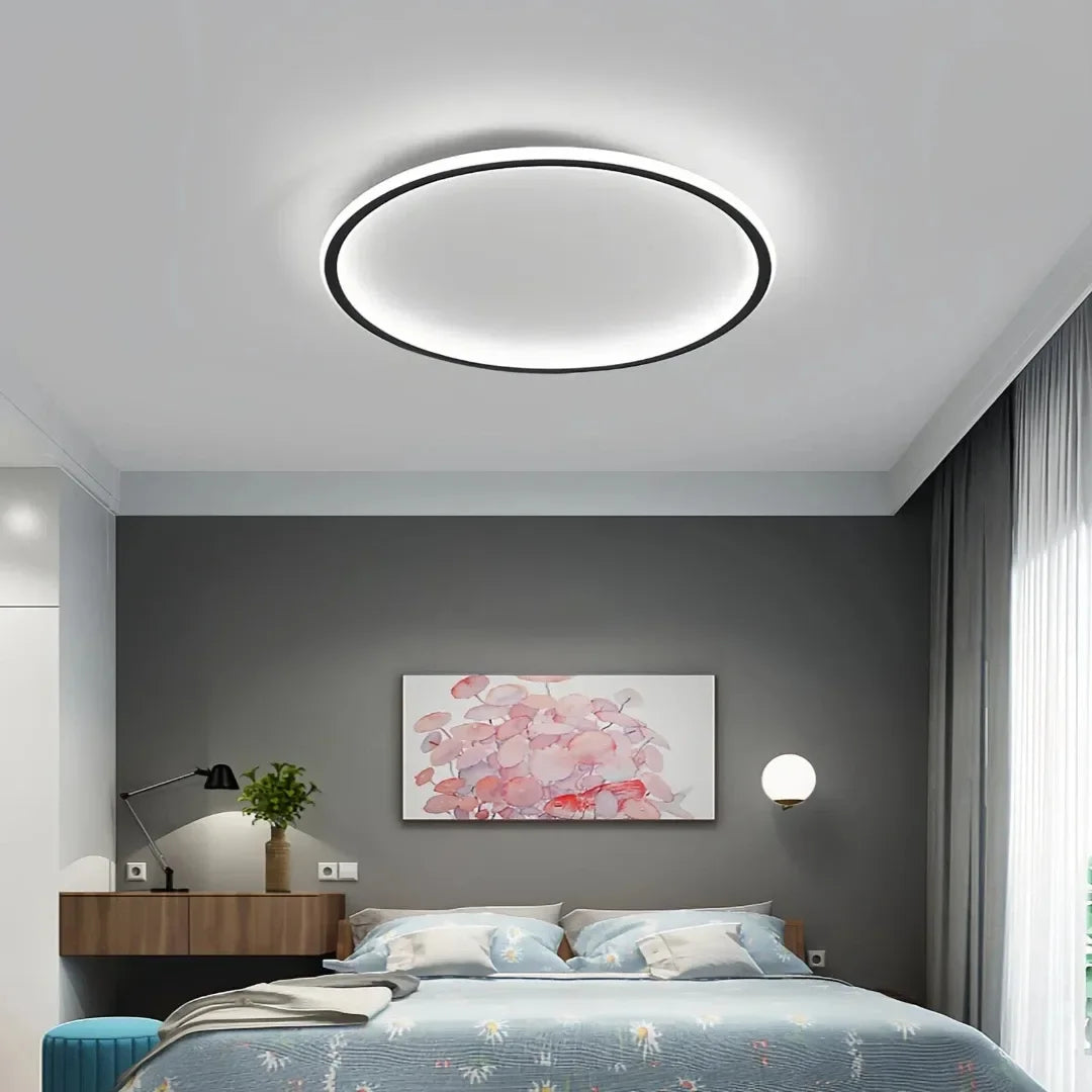 Plafonnier rond moderne LED dimmable pour chambre