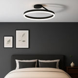 Plafonnier anneau LED design moderne dimmable pour chambre
