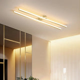 Plafonnier couloir design moderne linéaire LED en métal