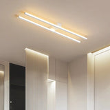 Plafonnier couloir design moderne linéaire LED en métal