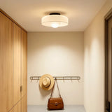 Plafonnier de couloir disque en verre LED scandinave