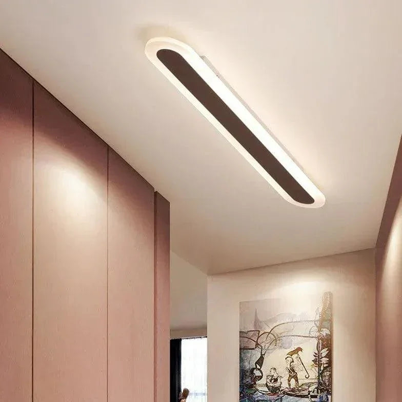 Plafonnier de couloir ovale moderne à LED dimmable