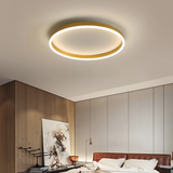 Plafonnier en anneau minimaliste LED dimmable pour salon