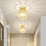 Plafonnier en cristal moderne lanterne LED pour couloir