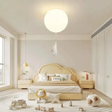Plafonnier enfant ours et ballon LED dimmable blanc pour chambre