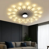 Plafonnier moderne design feu d’artifice LED dimmable pour salon