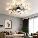 Plafonnier moderne design feu d’artifice LED dimmable pour salon