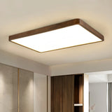 Plafonnier scandinave bois LED dimmable pour chambre