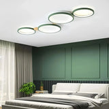 Plafonnier scandinave led dimmable multi cercles pour salon
