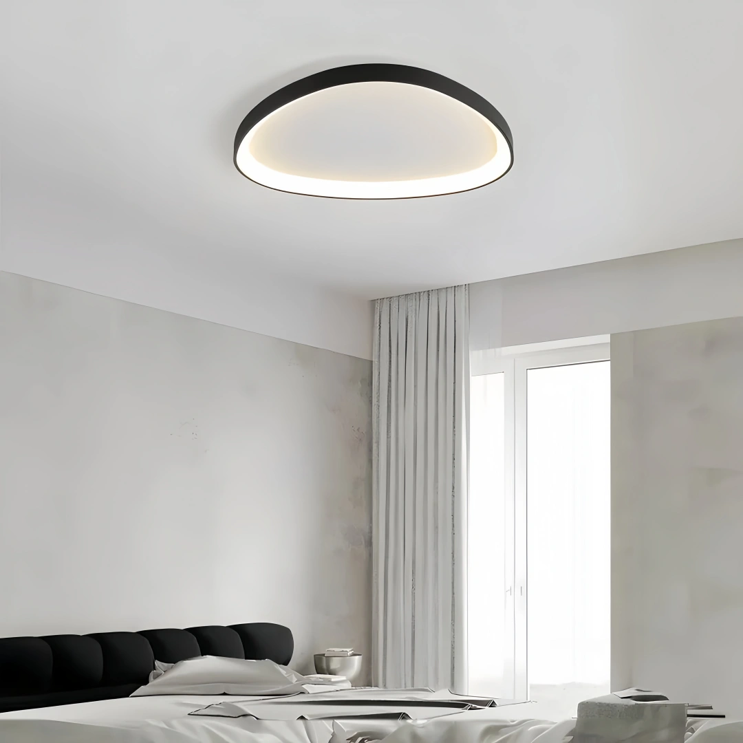 Plafonnier moderne triangulaire LED dimmable pour chambre