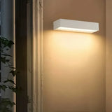 Applique murale extérieure rectangulaire LED moderne en aluminium IP65 pour porche