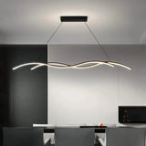Suspension LED vague minimaliste dimmable pour salle à manger