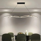 Suspension LED vague minimaliste dimmable pour salle à manger