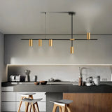 Suspension design moderne en métal LED dimmable pour salle à manger