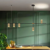 Suspension design moderne en métal LED dimmable pour salle à manger