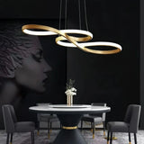 Suspension design moderne note musicale dimmable pour salle à manger