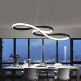 Suspension design moderne note musicale dimmable pour salle à manger