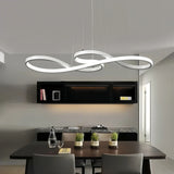 Suspension design moderne note musicale dimmable pour salle à manger