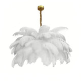 Suspension en plume de style scandinave pour salon