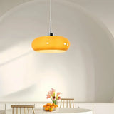 Suspension en verre moderne LED réglable en hauteur pour salle à manger