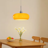Suspension en verre moderne LED réglable en hauteur pour salle à manger