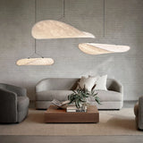 Suspension japonaise wabi sabi design en soie dimmable pour salle à manger