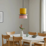 Suspension macaron color block scandinave hauteur réglable salle à manger