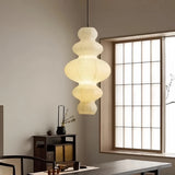 Suspension en papier de riz japonaise blanche pour salon