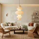 Suspension en papier de riz japonaise blanche pour salon