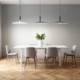 Suspension plate métal scandinave LED dimmable pour salle à manger