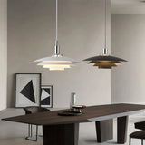 Suspension scandinave design LED en métal à hauteur réglable pour salle à manger
